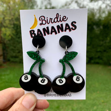 Load image into Gallery viewer, Cherry 8 Ball Earrings