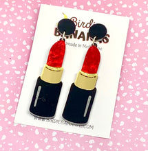 Load image into Gallery viewer, Red Lipstick Earrings
