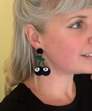 Load image into Gallery viewer, Cherry 8 Ball Earrings