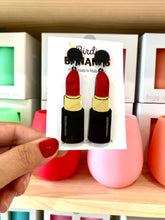 Load image into Gallery viewer, Red Lipstick Earrings
