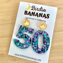 Load image into Gallery viewer, Birthday Candle Number Earrings