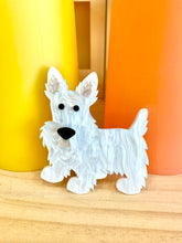 Load image into Gallery viewer, White Westie Dog Brooch