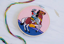 Load image into Gallery viewer, Cowgirl Premium Embroidery Kit