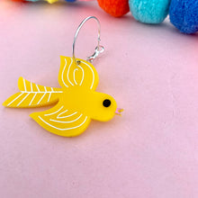 Load image into Gallery viewer, Yellow Bird Earrings