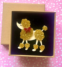 Load image into Gallery viewer, Christmas Poodle Brooch