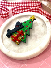 Load image into Gallery viewer, Christmas Scottie Dog Brooch