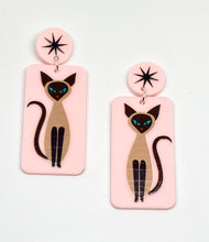 Load image into Gallery viewer, Mid Century Cat Earrings