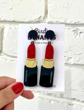 Load image into Gallery viewer, Red Lipstick Earrings