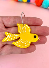Load image into Gallery viewer, Yellow Bird Earrings