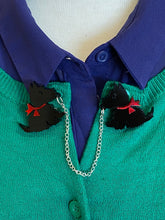 Load image into Gallery viewer, Scottie Dog Sweater Clips Red