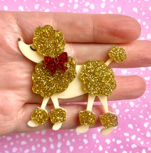 Load image into Gallery viewer, Christmas Poodle Brooch