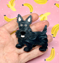 Load image into Gallery viewer, Black Westie Dog Brooch