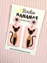 Load image into Gallery viewer, Mid Century Cat Earrings