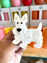 Load image into Gallery viewer, White Westie Dog Brooch