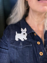 Load image into Gallery viewer, White Westie Dog Brooch