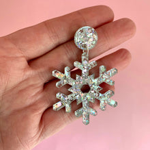 Load image into Gallery viewer, Snowflake Earrings