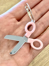 Load image into Gallery viewer, Pink Scissor Earrings