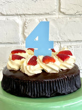 Load image into Gallery viewer, Pastel Blue Number Cake Topper