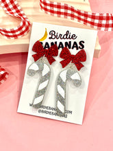 Load image into Gallery viewer, Christmas Candy Cane Earrings!