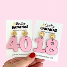 Load image into Gallery viewer, Birthday Candle Number Earrings