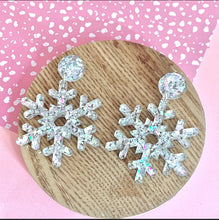 Load image into Gallery viewer, Snowflake Earrings