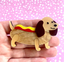 Load image into Gallery viewer, Sausage Dog Brooch