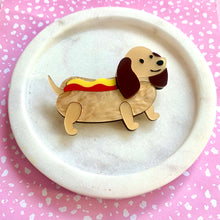 Load image into Gallery viewer, Sausage Dog Brooch