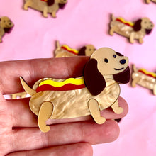 Load image into Gallery viewer, Sausage Dog Brooch