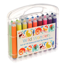 Load image into Gallery viewer, Wild Wonders Felt Tip Stamp Pens