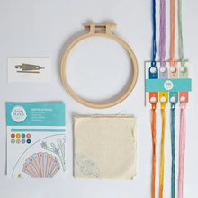 Load image into Gallery viewer, Seashells Embroidery By Numbers Craft Kit