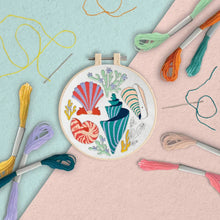 Load image into Gallery viewer, Seashells Embroidery By Numbers Craft Kit