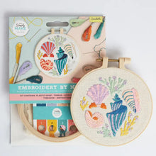 Load image into Gallery viewer, Seashells Embroidery By Numbers Craft Kit
