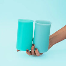 Load image into Gallery viewer, Pavone Blue Highball Silicon Glasses