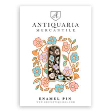 Load image into Gallery viewer, Floral Cowboy Boot Enamel Pin