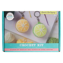 Load image into Gallery viewer, Crochet Key Ring Craft Kit - Lemon and Lime