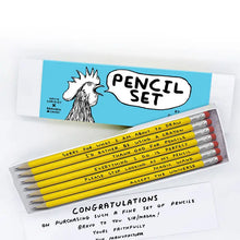 Load image into Gallery viewer, David Shrigley Pencil Set