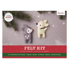Load image into Gallery viewer, Felt Reindeer Kit 2 pk