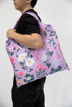 Load image into Gallery viewer, Floral Art Sack Reusable Shopping Tote