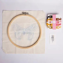 Load image into Gallery viewer, Beautiful Moth Embroidery Craft Kit