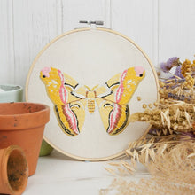 Load image into Gallery viewer, Beautiful Moth Embroidery Craft Kit