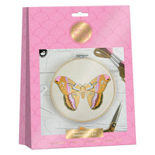 Load image into Gallery viewer, Beautiful Moth Embroidery Craft Kit