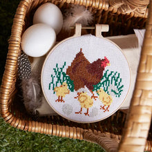 Load image into Gallery viewer, Mother Hen Cross Stitch Kit