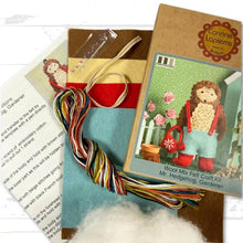 Load image into Gallery viewer, Mr Hedgehog Gardener Felt Craft Mini Kit