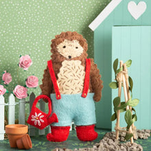 Load image into Gallery viewer, Mr Hedgehog Gardener Felt Craft Mini Kit