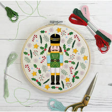 Load image into Gallery viewer, Nutcracker Embroidery Craft Kit
