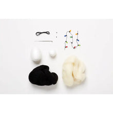 Load image into Gallery viewer, Penguin with Fairy Light Needle Felting Kit