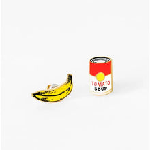 Load image into Gallery viewer, Pop Art Banana and Soup Earrings