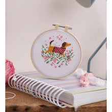 Load image into Gallery viewer, Sausage Dog Cross Stitch Kit