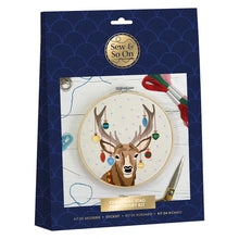 Load image into Gallery viewer, Stag Embroidery Craft Kit