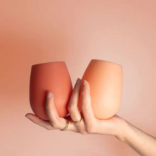 Load image into Gallery viewer, Terracotta and Peach Silicon Unbreakable Glasses
